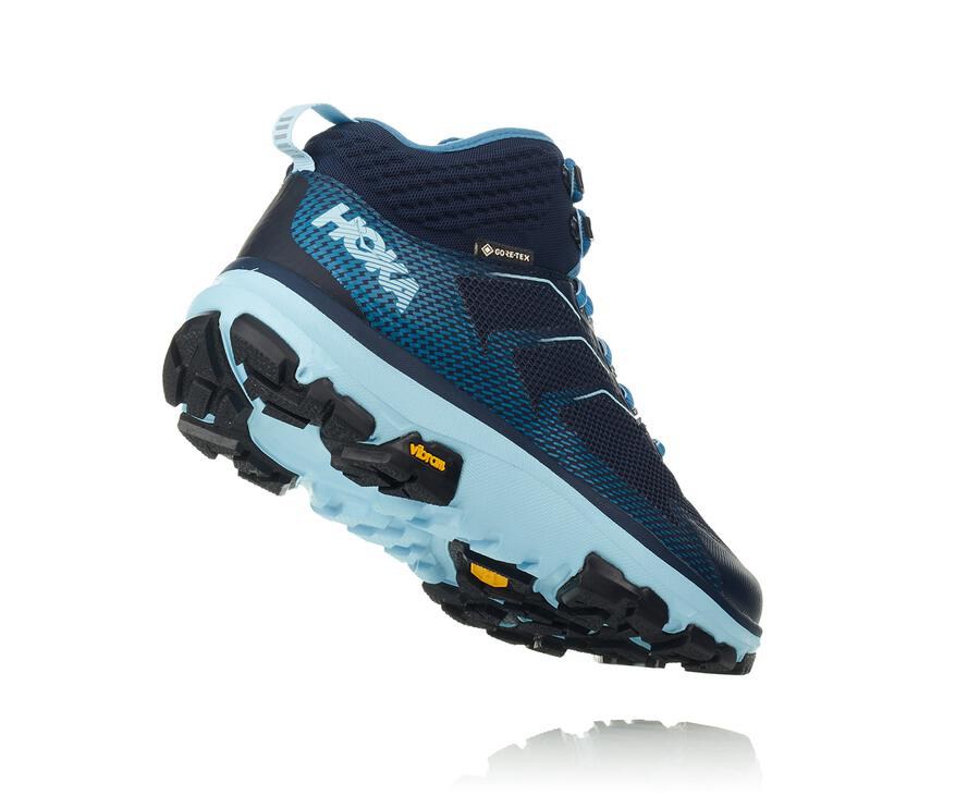 Hoka One One Womens Hiking Boots - Toa GORE-TEX - Blue - JWZA69825